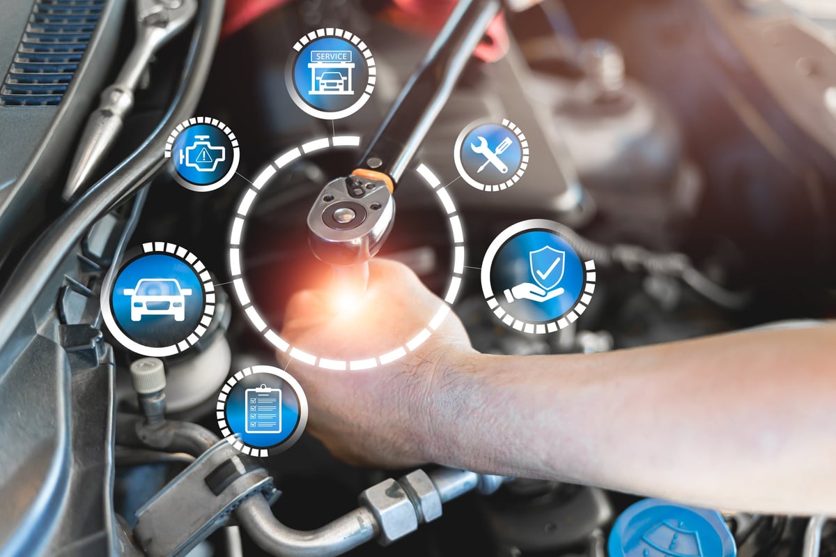 Car service technology quality warranty concept, Customer Satisfaction Guarantee